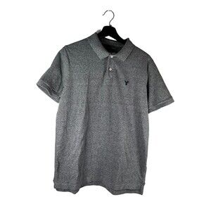 American Eagle Men's Shirt outfitters Gray Size Medium Standard fit Short Sleeve